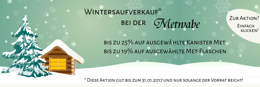 Metwabe: Wintersaufverkauf
