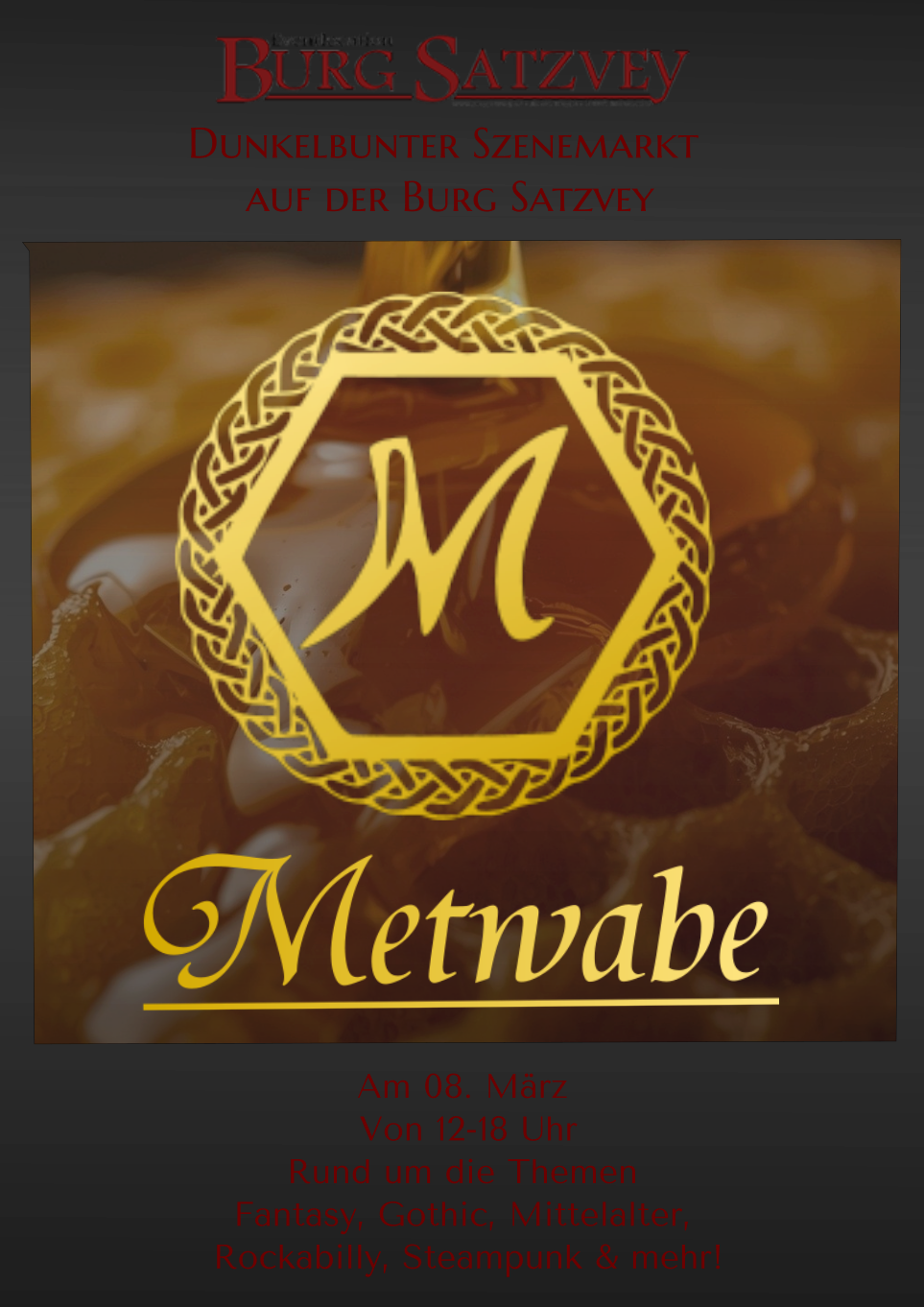 Veranstaltungsfleyer Burg Satzvey&Metwabe