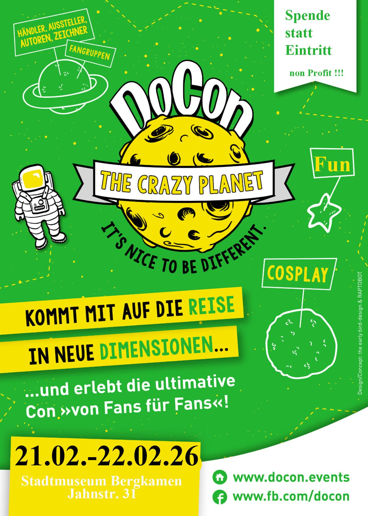 Flyer der DoCon mit Beginn der Veranstaltung am 21.2.2026 bis zum 22.02.2026