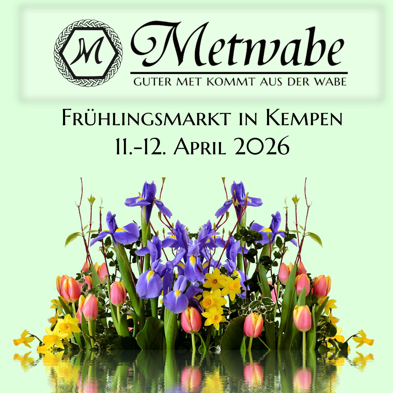Flyer Frühlingsmarkt Kempen vom 11.-12. April